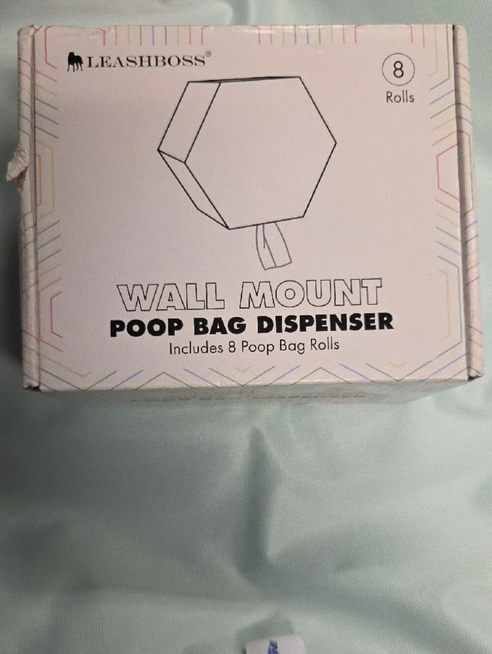 Wall Mount Poop Bag Dispenser - White